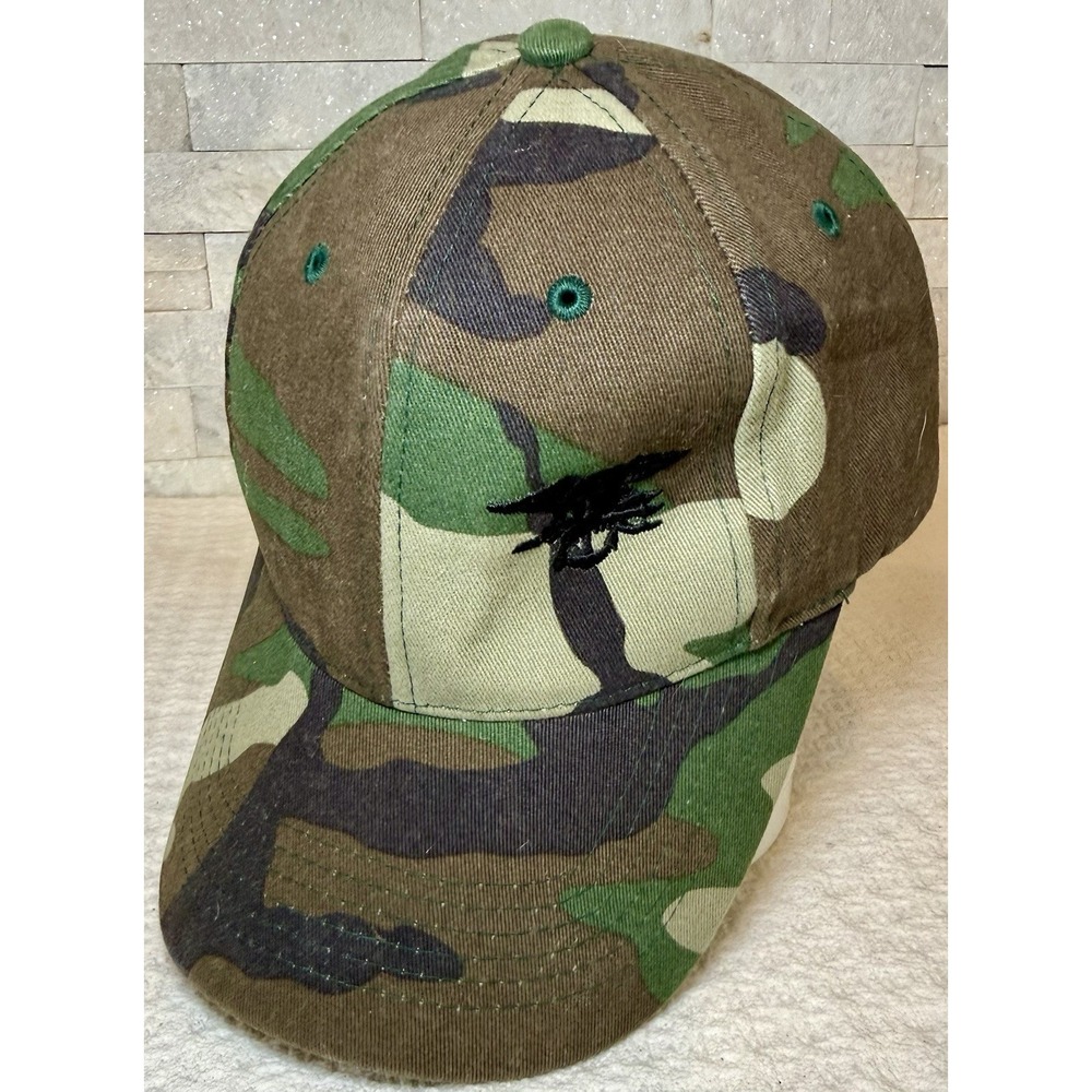 Rothco Camouflage Low Profile Tactical Baseball Hat With American Flag OS